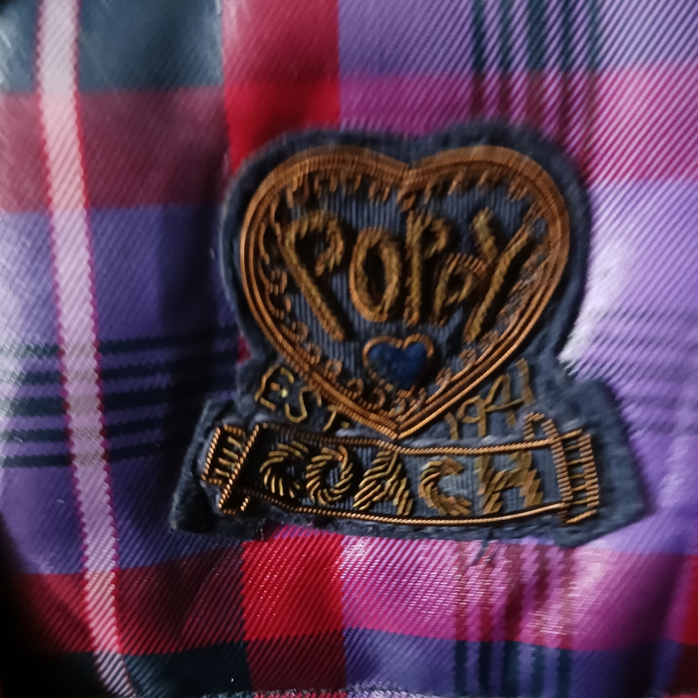 Coach Purple and Red Plaid Vest - Picture 3 of 5